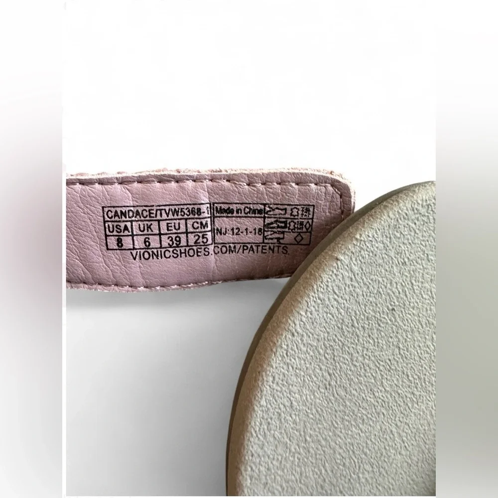 Vionic Candace Webbed Sport Sandal Pink 8 - Picture 6 of 7